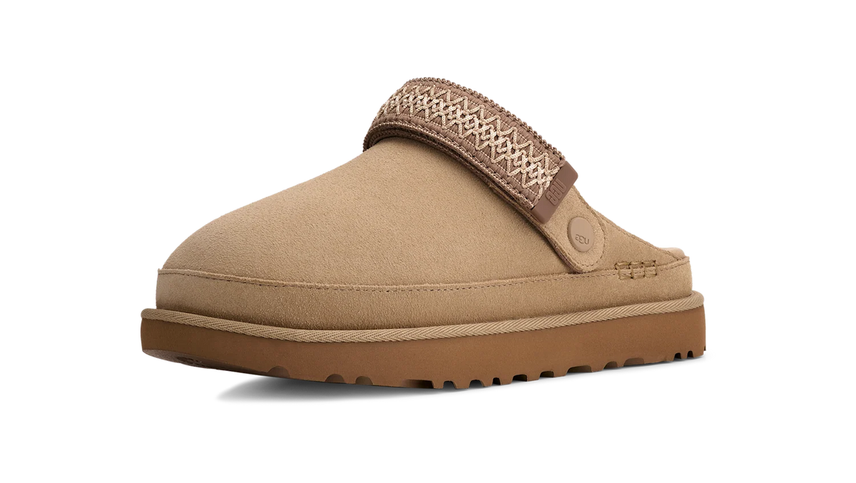 Overkicks - UGG Goldenstar UGGbraid Clog Mustard Seed (Womens) (1177710-MDSD) - vista trasera