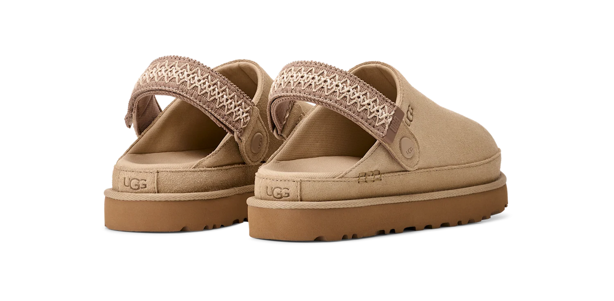 Overkicks - UGG Goldenstar UGGbraid Clog Mustard Seed (Womens) (1177710-MDSD) - detalle suela