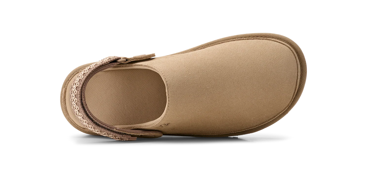 Overkicks - UGG Goldenstar UGGbraid Clog Mustard Seed (Womens) (1177710-MDSD) - detalle talon