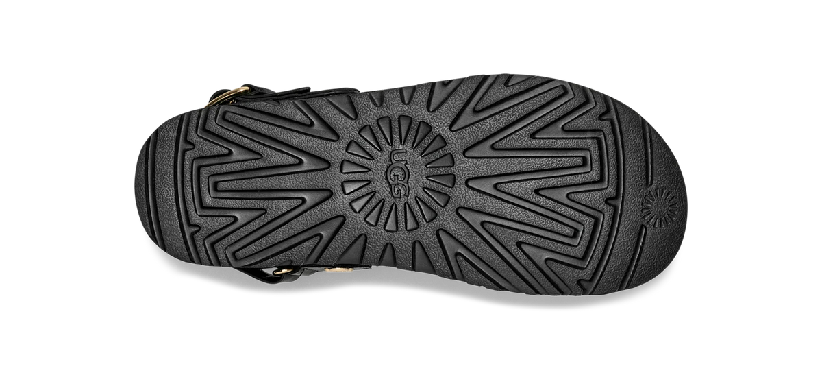Overkicks - UGG Goldenstar Villa Clog Black (Womens) (1169590-BLK) - detalle talon