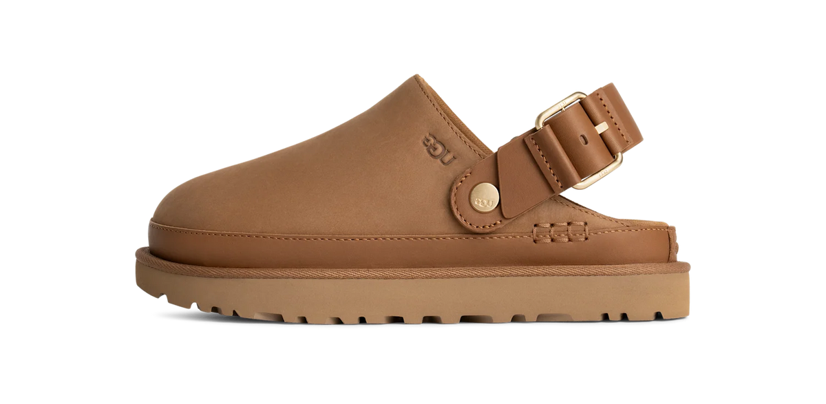 Overkicks - UGG Goldenstar Villa Clog Chestnut (Womens) (1169590-CHE) - vista lateral