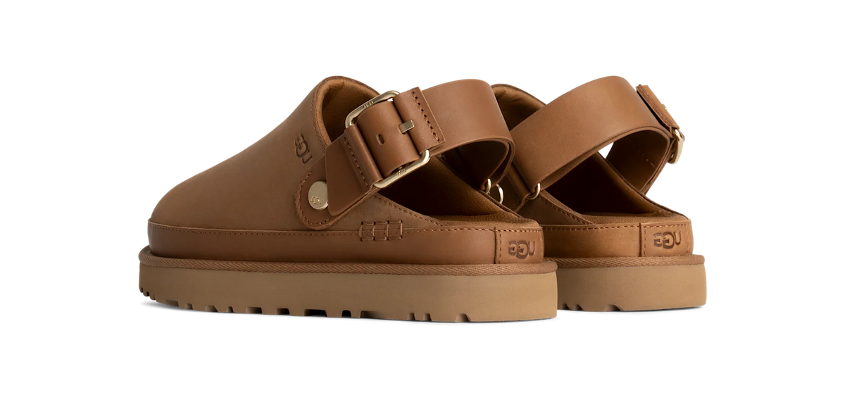 Overkicks - UGG Goldenstar Villa Clog Chestnut (Womens) (1169590-CHE) - vista trasera