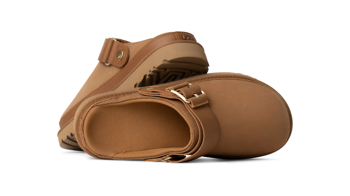 Overkicks - UGG Goldenstar Villa Clog Chestnut (Womens) (1169590-CHE) - detalle suela