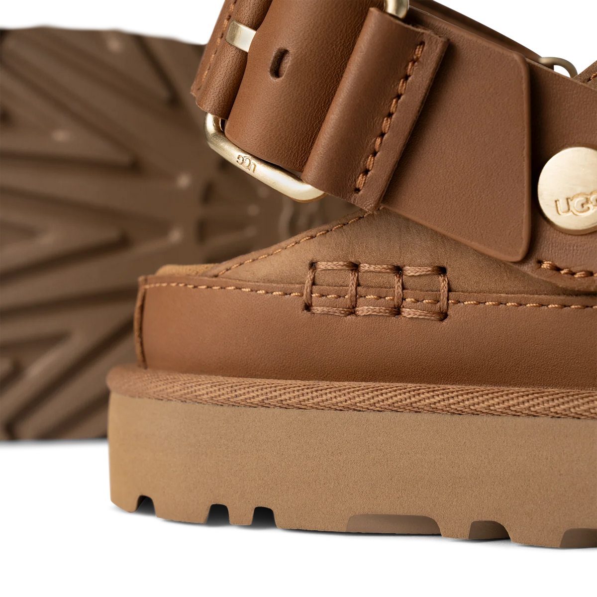 Overkicks - UGG Goldenstar Villa Clog Chestnut (Womens) (1169590-CHE) - vista superior
