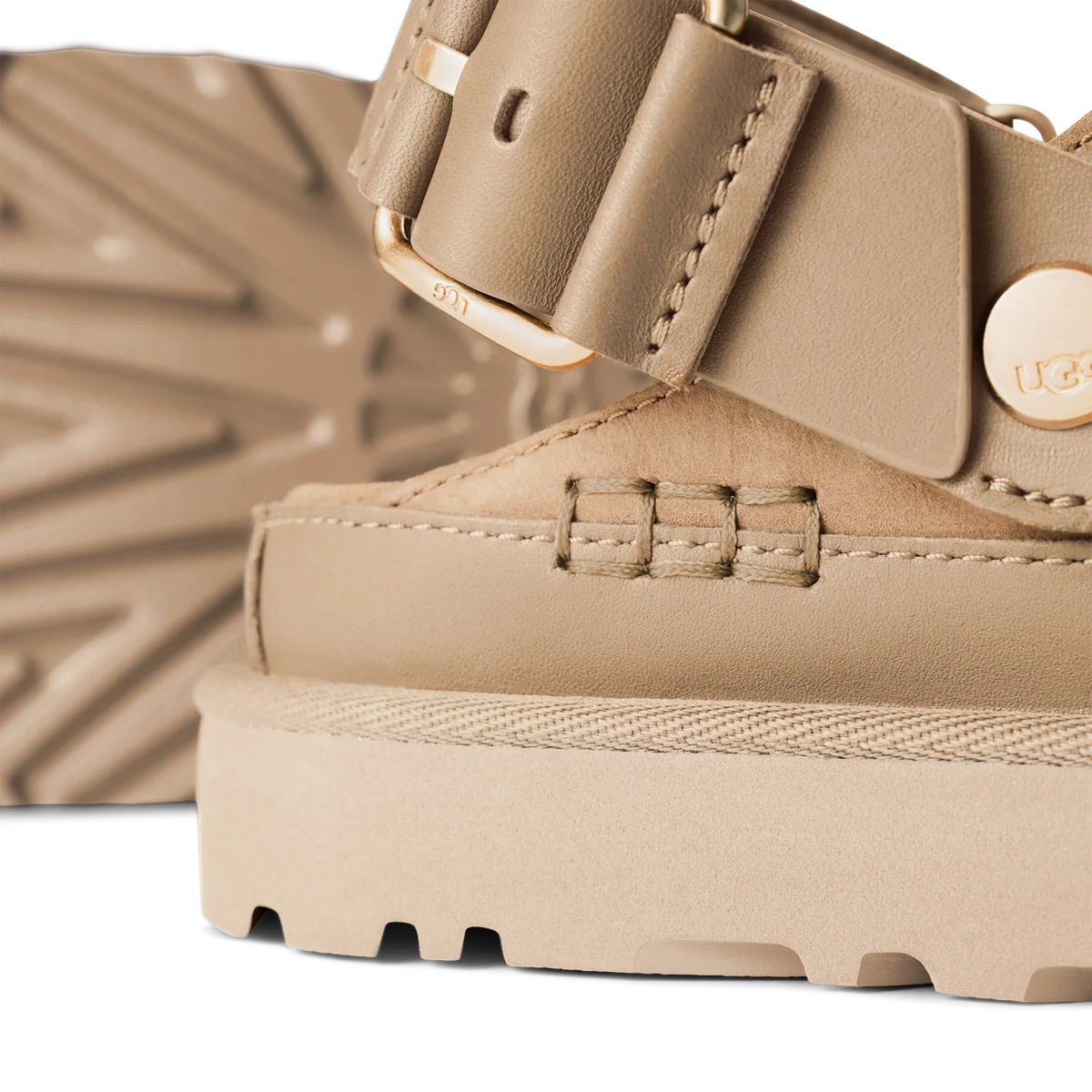 Overkicks - UGG Goldenstar Villa Clog Mustard Seed (Womens) (1169590-MDSD) - vista superior