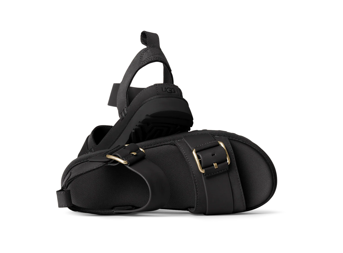 Overkicks - UGG Goldenstar Villa Sandal Black (Womens) (1167392-BLK) - detalle suela