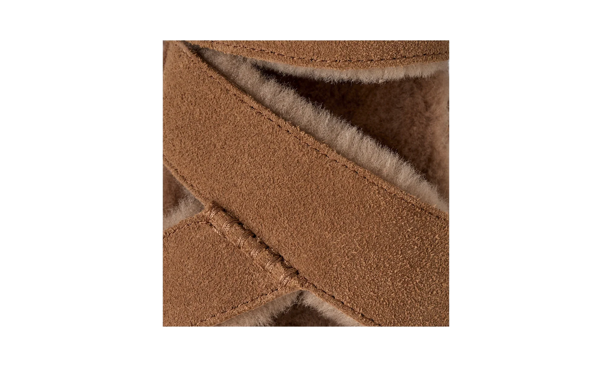 Overkicks - UGG Greenport Cross Strap Slide Chestnut (Womens) (1178470-CHE) - vista superior