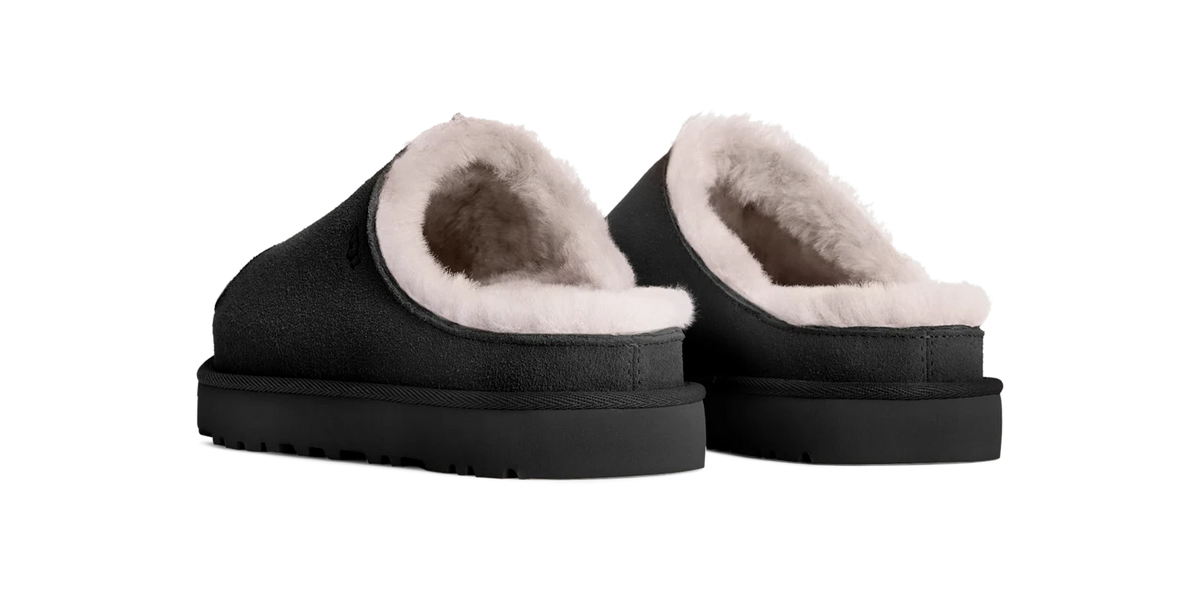 Overkicks - UGG Greenport Slide Black (Womens) (1167610-BLK) - vista trasera