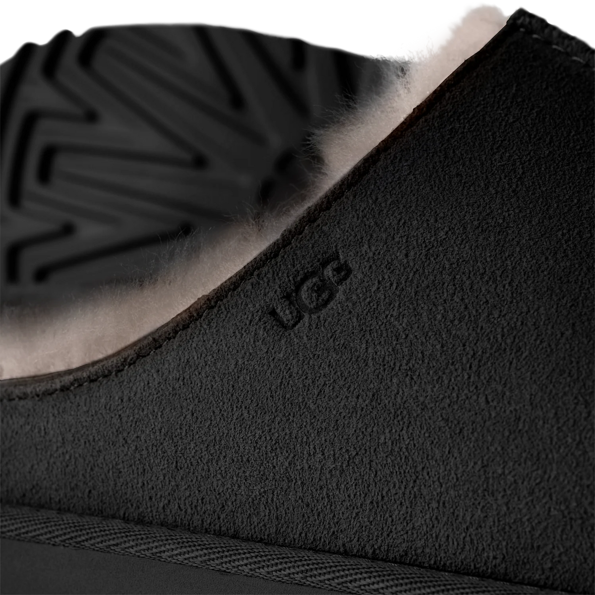 Overkicks - UGG Greenport Slide Black (Womens) (1167610-BLK) - vista superior