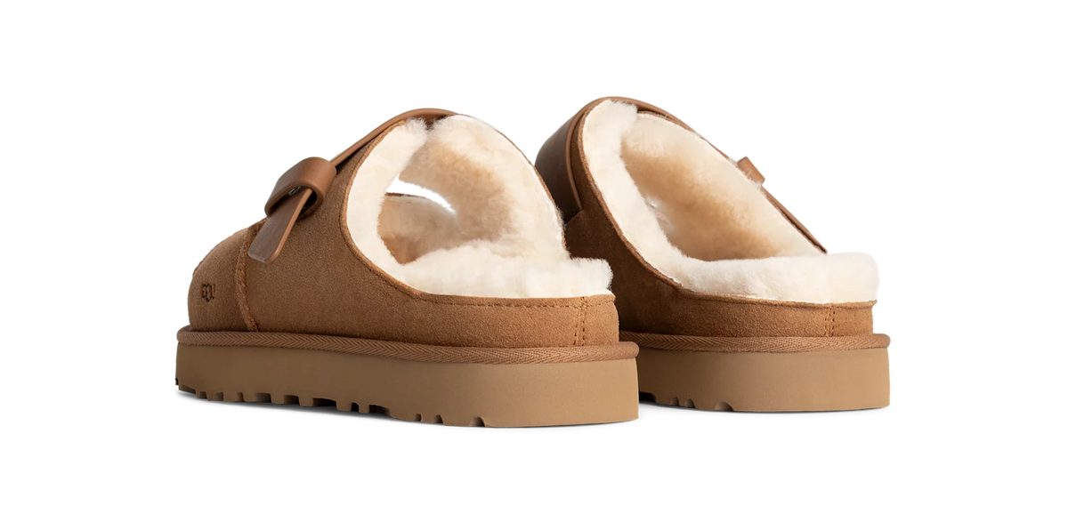 Overkicks - UGG Greenport Strap Slide Chestnut (Womens) (1167611-CHE) - vista trasera