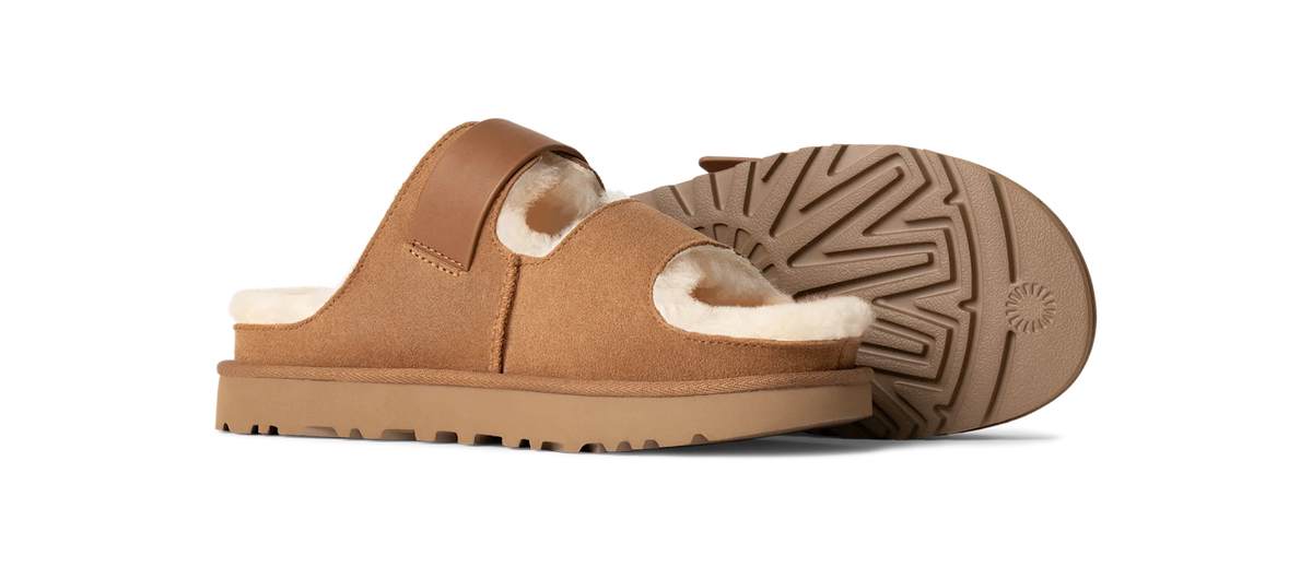 Overkicks - UGG Greenport Strap Slide Chestnut (Womens) (1167611-CHE) - par completo
