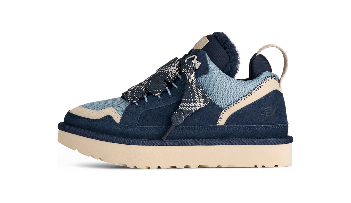 Overkicks - UGG Lowmel Dark Indigo Sea Salt (Womens) (1144032-DGS) - vista lateral