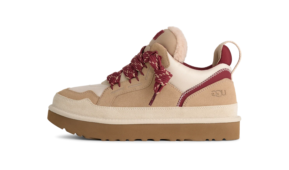 Overkicks - UGG Lowmel Driftwood Biking Red (1170750-DWD) - vista lateral
