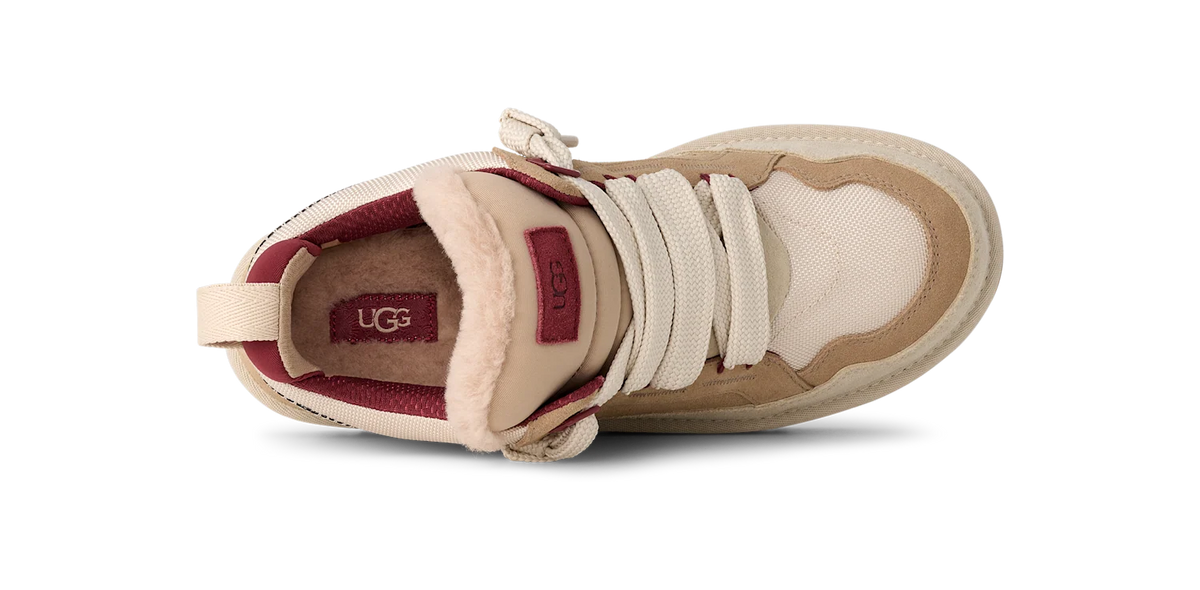 Overkicks - UGG Lowmel Driftwood Biking Red (1170750-DWD) - detalle talon