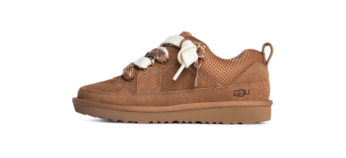 Overkicks - UGG Lowmel Lo Chestnut (Kids) (1166490K-CHE) - vista lateral