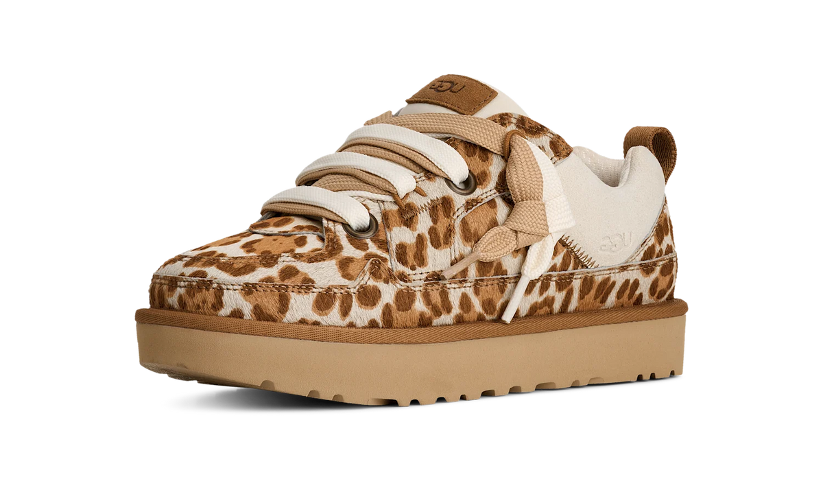 Overkicks - UGG Lowmel Lo Plains Felicity Leopard Jasmine (Womens) (1181071-FDJ) - vista trasera