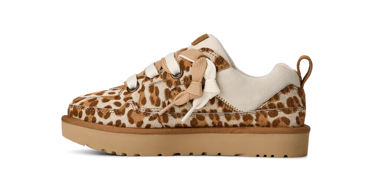 Overkicks - UGG Lowmel Lo Plains Felicity Leopard Jasmine (Womens) (1181071-FDJ) - detalle suela