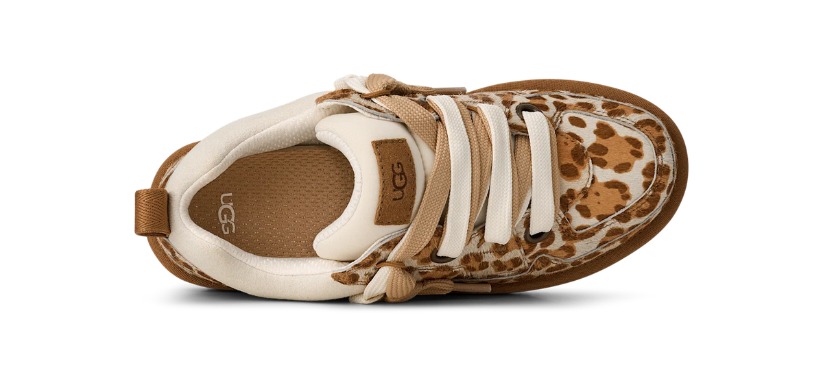 Overkicks - UGG Lowmel Lo Plains Felicity Leopard Jasmine (Womens) (1181071-FDJ) - detalle lateral interior