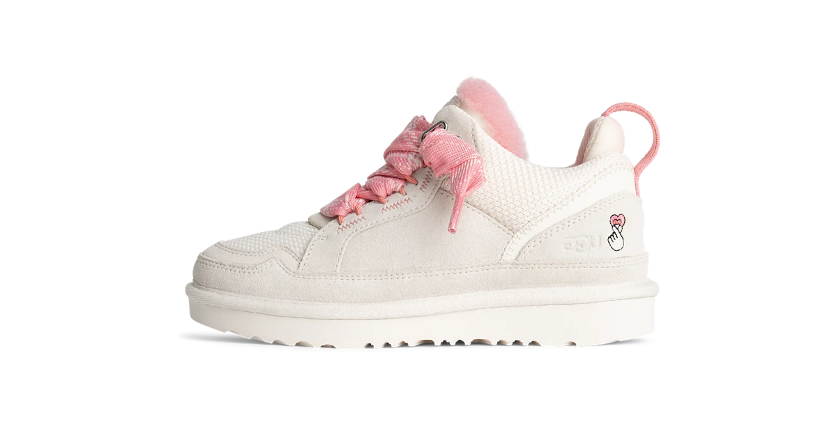 Overkicks - UGG Lowmel Love 25 Jasmine Tropical Pink (Kids) (1172390K-JNT) - vista lateral
