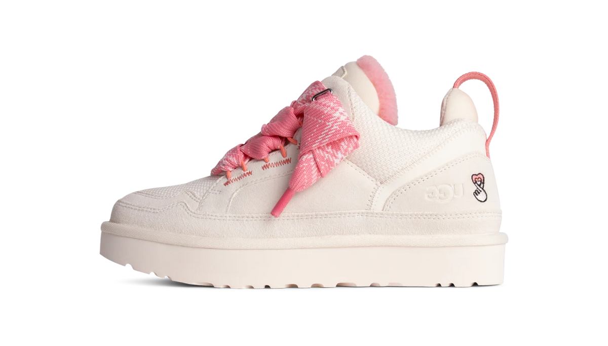 Overkicks - UGG Lowmel Love 25 Jasmine Tropical Pink (Womens) (1172170-JNT) - vista lateral