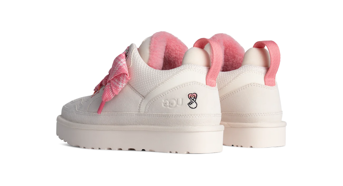 Overkicks - UGG Lowmel Love 25 Jasmine Tropical Pink (Womens) (1172170-JNT) - vista trasera