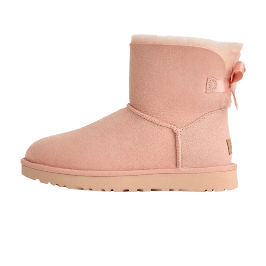 Overkicks - UGG Mini Bailey Bow II Beige Blush (Women's) (1016501-BGB) - vista lateral