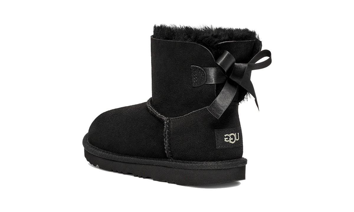 Overkicks - UGG Mini Bailey Bow II Boot Black (Kids) (1017397K-BLK) - imagen 2