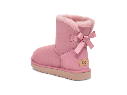 Overkicks - UGG Mini Bailey Bow II Dusty Orchid (Womens) (1016501-DYR) - vista lateral