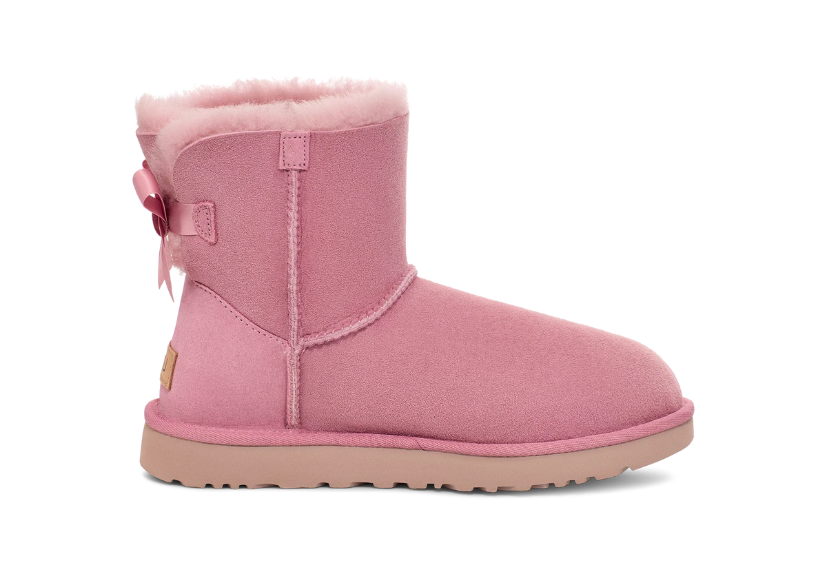 Overkicks - UGG Mini Bailey Bow II Dusty Orchid (Womens) (1016501-DYR) - par completo