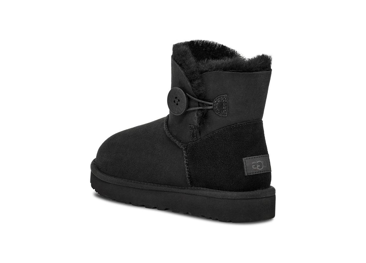 Overkicks - UGG Mini Bailey Button Boot Black (Womens) (1016422-BLK) - detalle suela