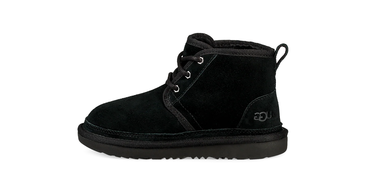 Overkicks - UGG Neumel Boot Black (Kids) (1017320K-BLK) - vista lateral