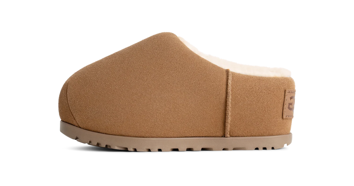 Overkicks - UGG Pumped Slide Chestnut (Womens) (1158215-CHE) - vista lateral
