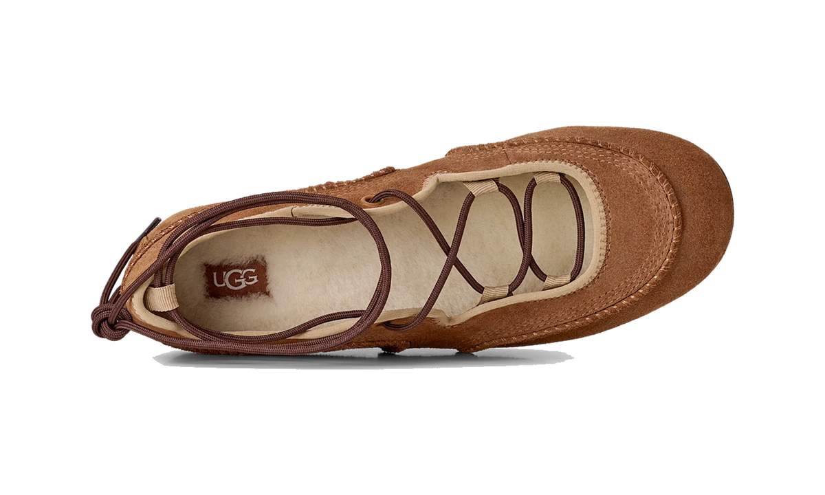 Overkicks - UGG Quill Ballet Sneaker Chestnut Sand (Womens) (1184790-CTSN) - detalle talon