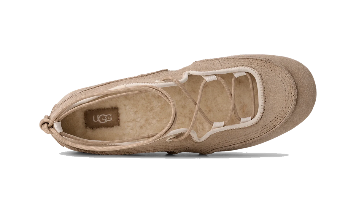 Overkicks - UGG Quill Ballet Sneaker Mustard Seed (Womens) (1184790-MDSD) - detalle talon