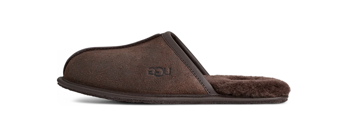 Overkicks - UGG Scuff Leather Distressed Slipper Dusted Cocoa (1171294-DDC) - vista lateral