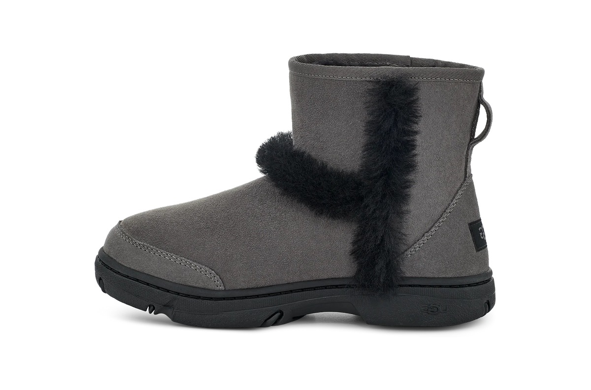 Overkicks - UGG Sunburst Mini Boot Grey (Womens) (1130728-GREY) - vista lateral