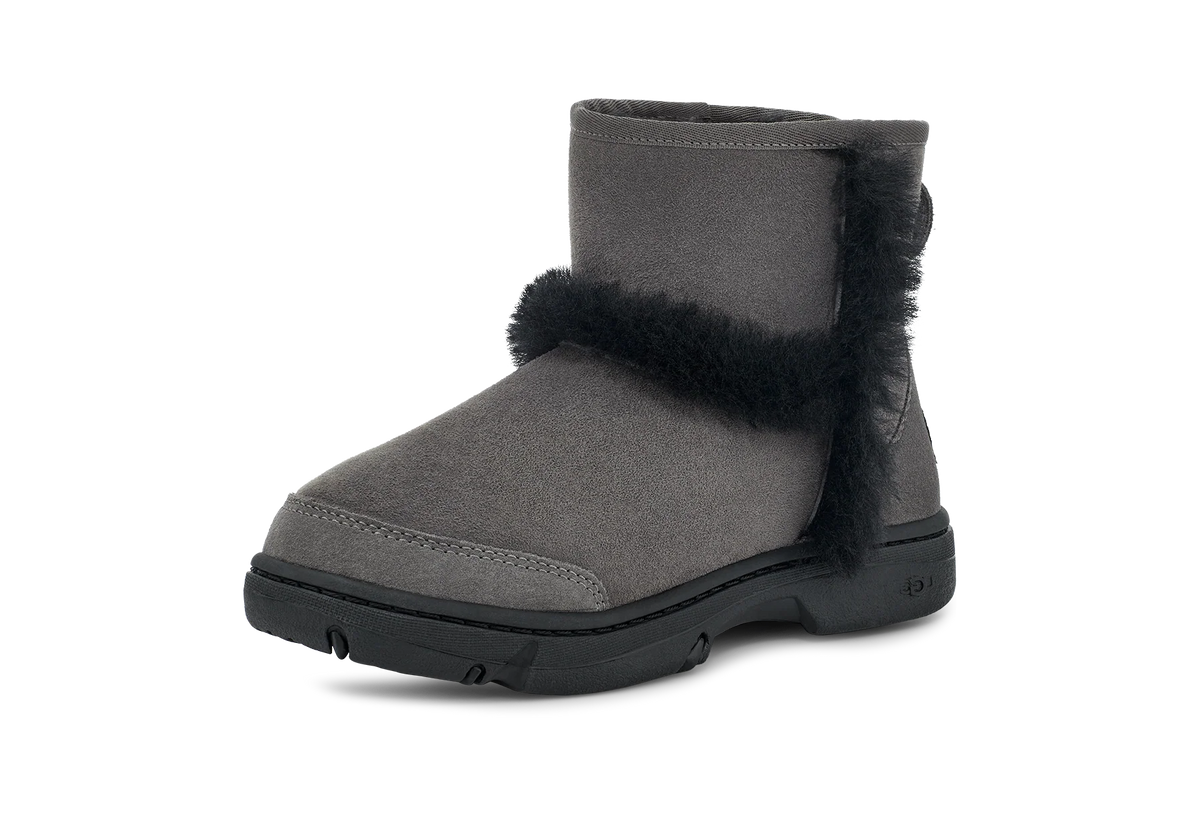 Overkicks - UGG Sunburst Mini Boot Grey (Womens) (1130728-GREY) - vista trasera