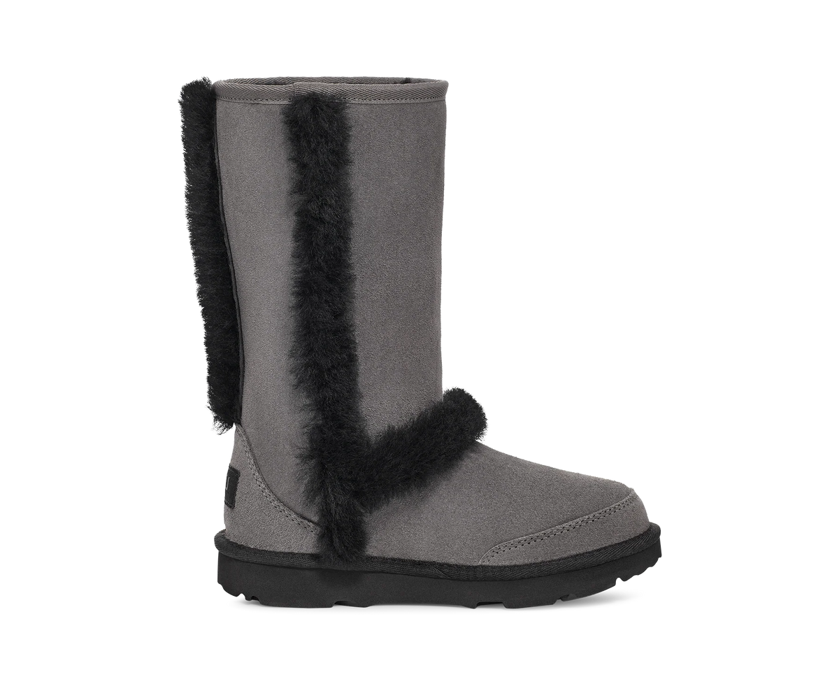 Overkicks - UGG Sunburst Tall Boot Grey Black (Kids) (1143694K-GRB) - imagen 3