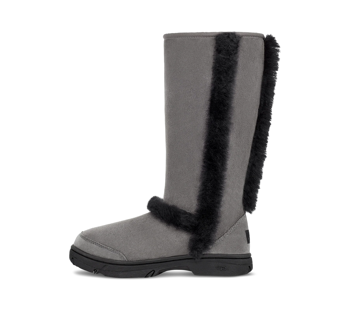 Overkicks - UGG Sunburst Tall Boot Grey Black (Womens) (5218-GRB) - vista lateral