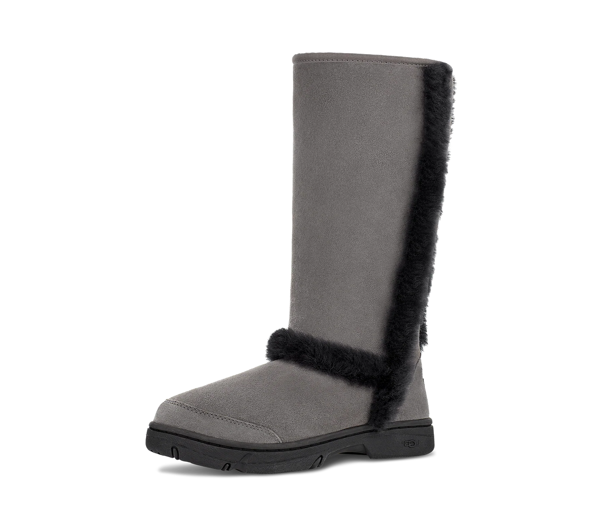 Overkicks - UGG Sunburst Tall Boot Grey Black (Womens) (5218-GRB) - vista trasera