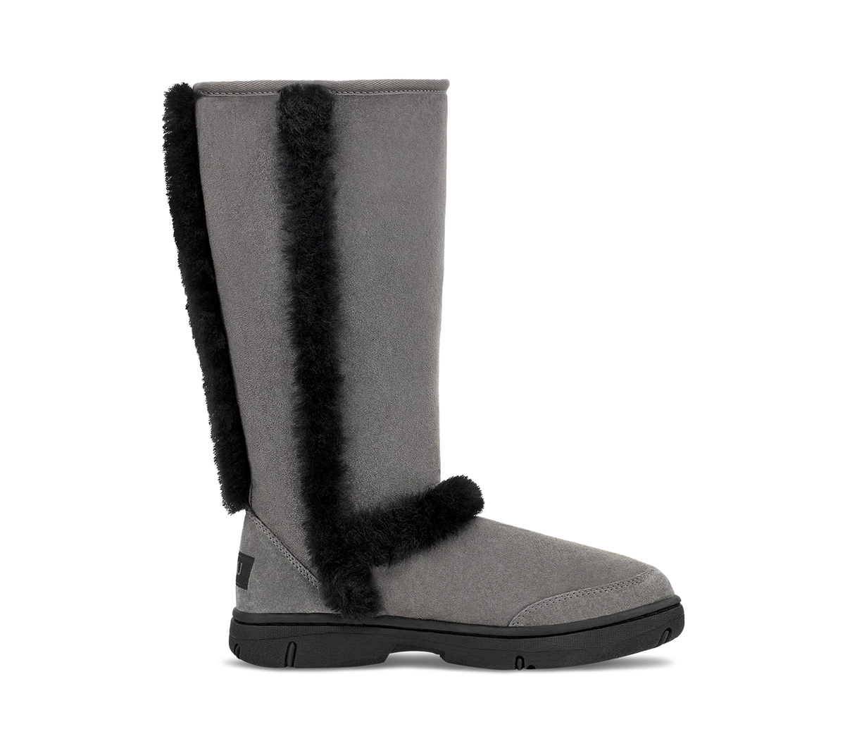 Overkicks - UGG Sunburst Tall Boot Grey Black (Womens) (5218-GRB) - par completo