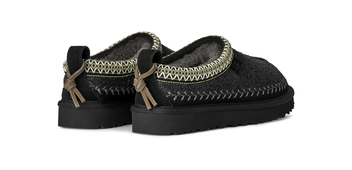 Overkicks - UGG Tasman Biarritz Slipper Black (Womens) (1171444-BLK) - detalle suela