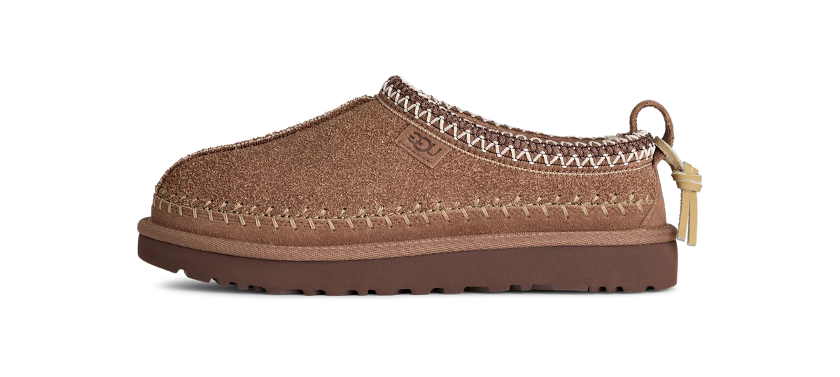 Overkicks - UGG Tasman Biarritz Slipper Rocky Oak (Womens) (1171444-RYK) - vista lateral