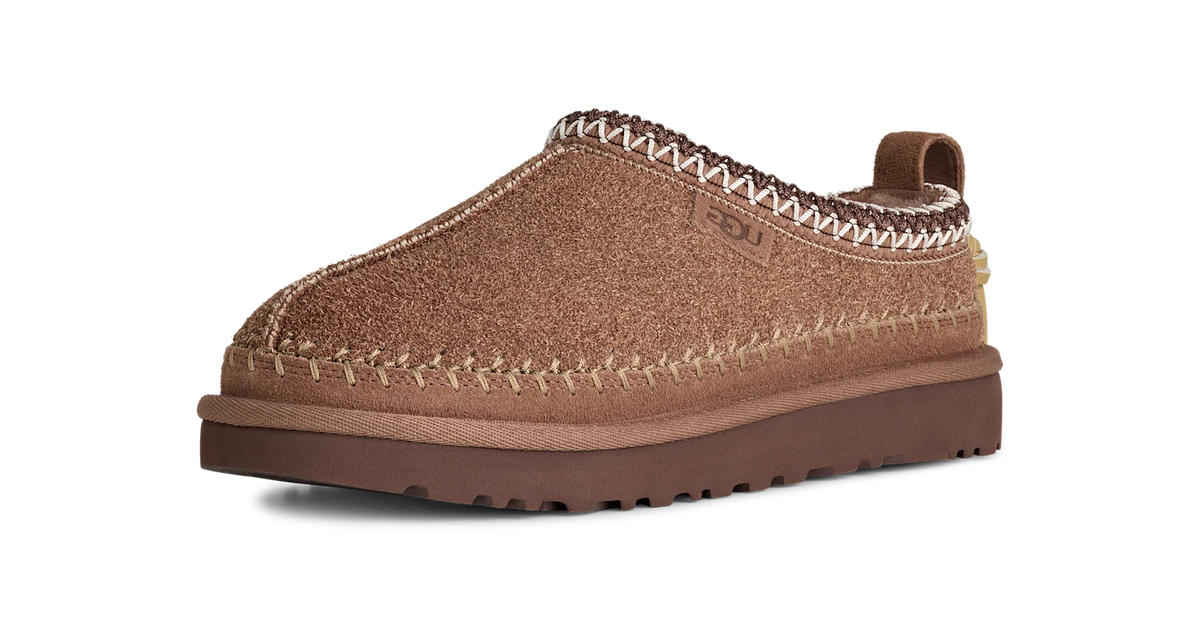 Overkicks - UGG Tasman Biarritz Slipper Rocky Oak (Womens) (1171444-RYK) - vista trasera