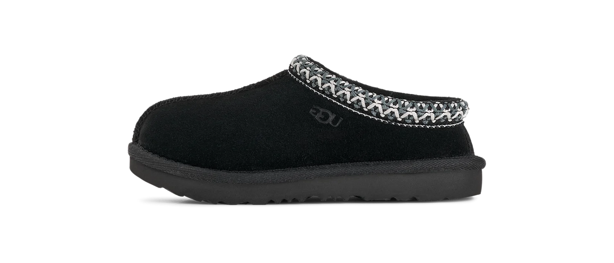 Overkicks - UGG Tasman II Slipper Black (Kids) (1019066K-BLK) - vista lateral