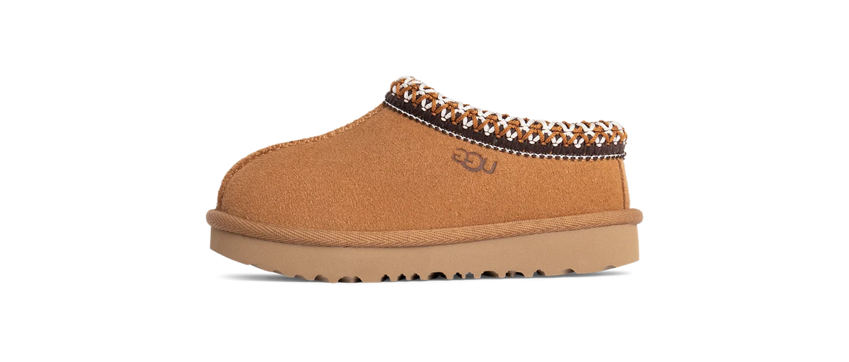 Overkicks - UGG Tasman II Slipper Chestnut (Toddler) (1019066T-CHE) - vista lateral