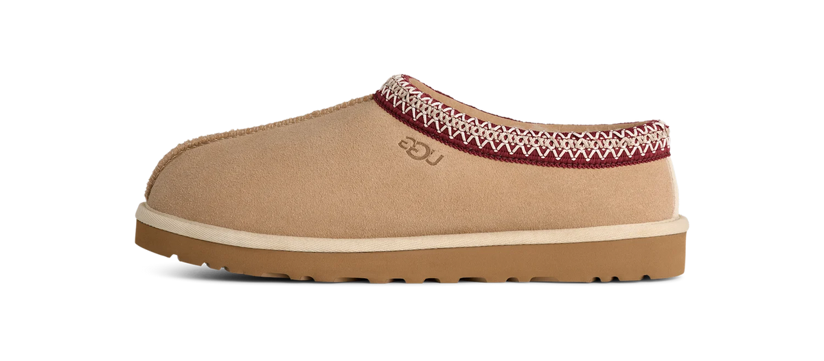 Overkicks - UGG Tasman II Slipper Driftwood Biking Red (1174671-DWD) - vista lateral