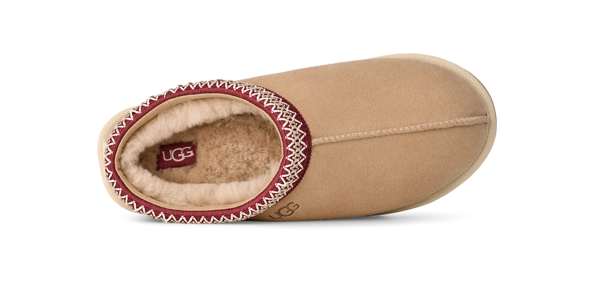 Overkicks - UGG Tasman II Slipper Driftwood Biking Red (1174671-DWD) - detalle talon