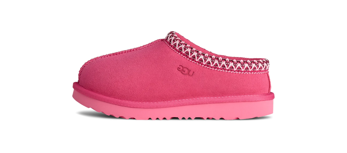 Overkicks - UGG Tasman II Slipper Pink Bloom (Kids) (1019066K-PBLM) - vista lateral