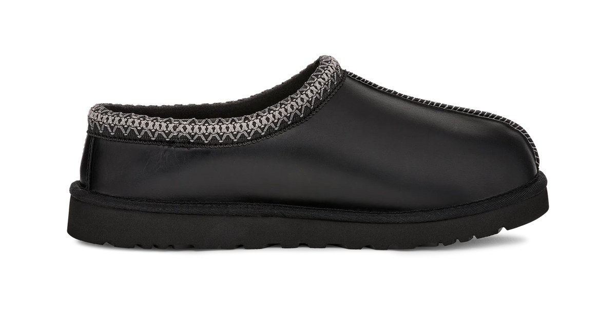 Overkicks - UGG Tasman LTHR Regen Slipper Black (1163890-BLK) - par completo